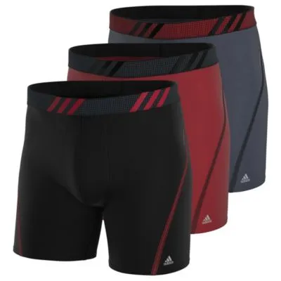 adidas Men's Sport Performance Mesh 3-Pack Boxer Brief