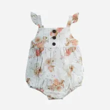 Baby Girls Freya Playsuit | Chestnut Floral