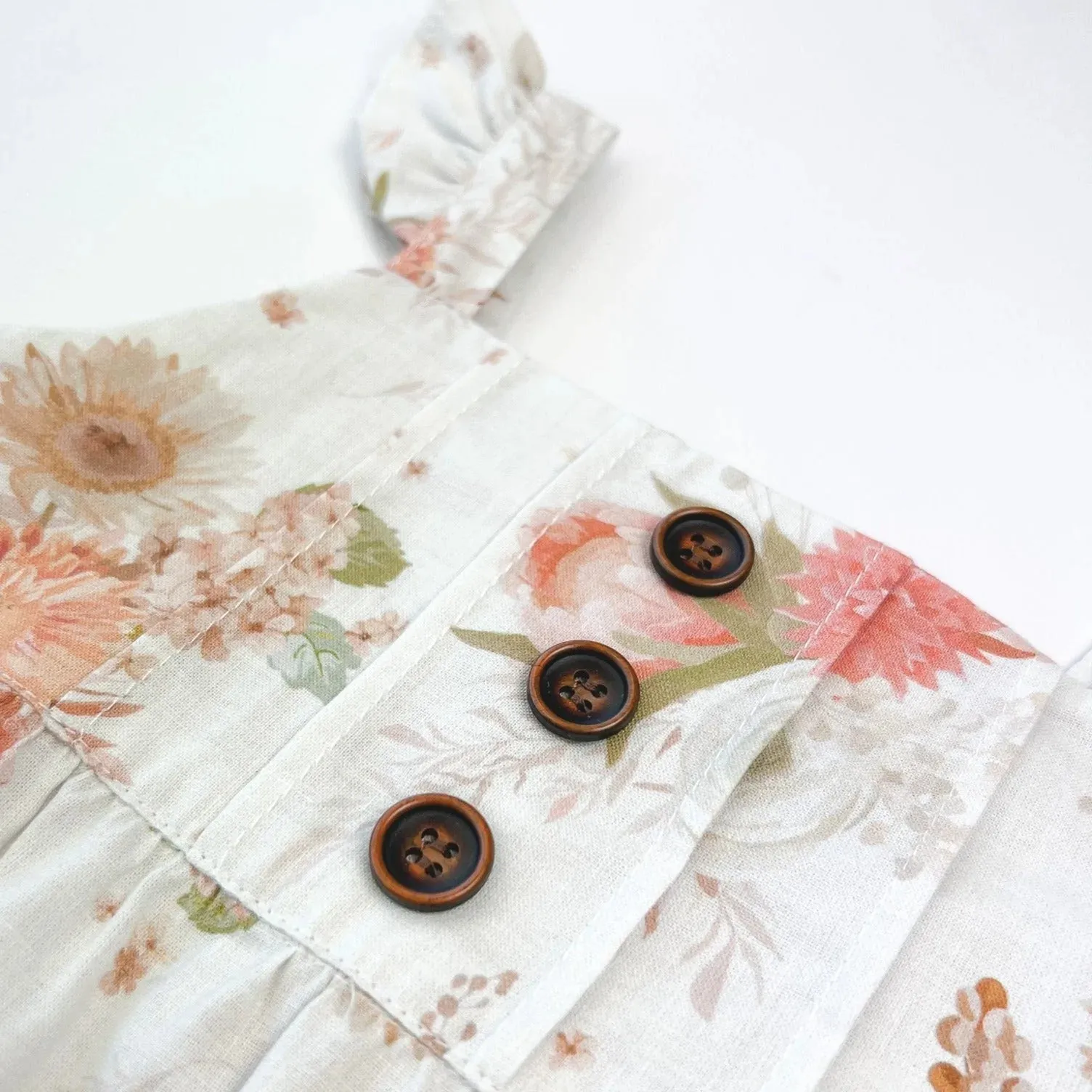 Baby Girls Freya Playsuit | Chestnut Floral
