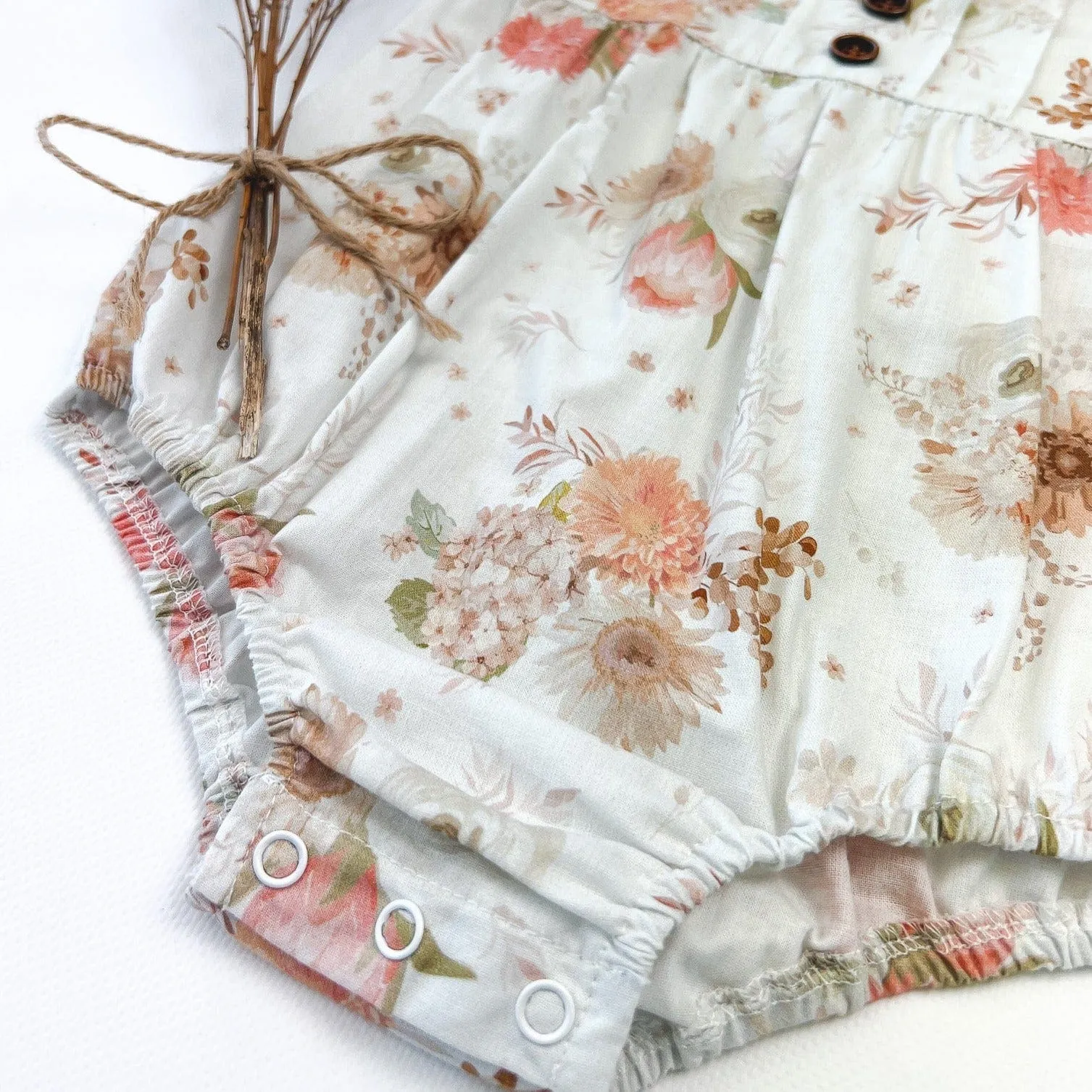 Baby Girls Freya Playsuit | Chestnut Floral