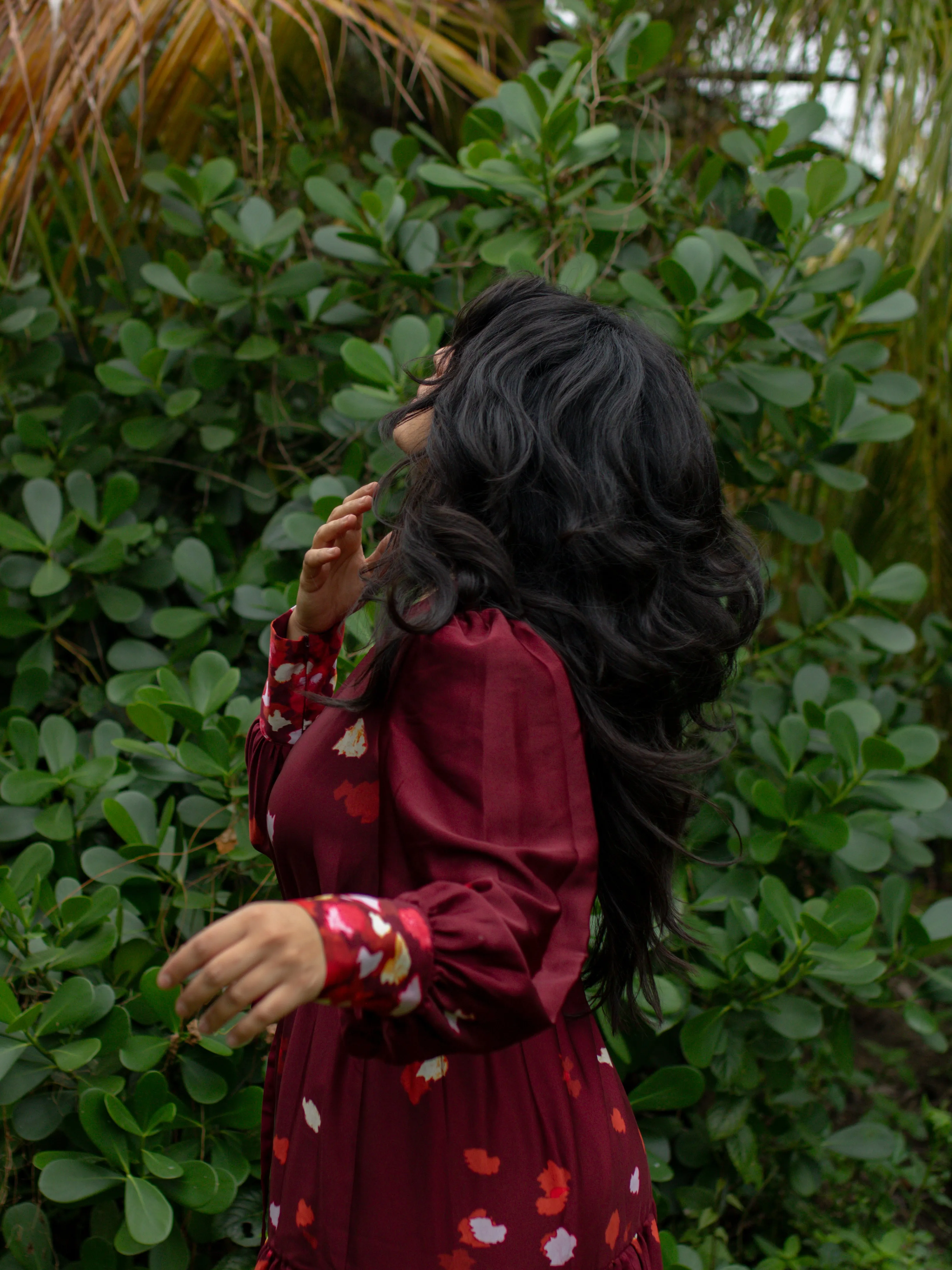 Belle Maxi Dress in Burgundy