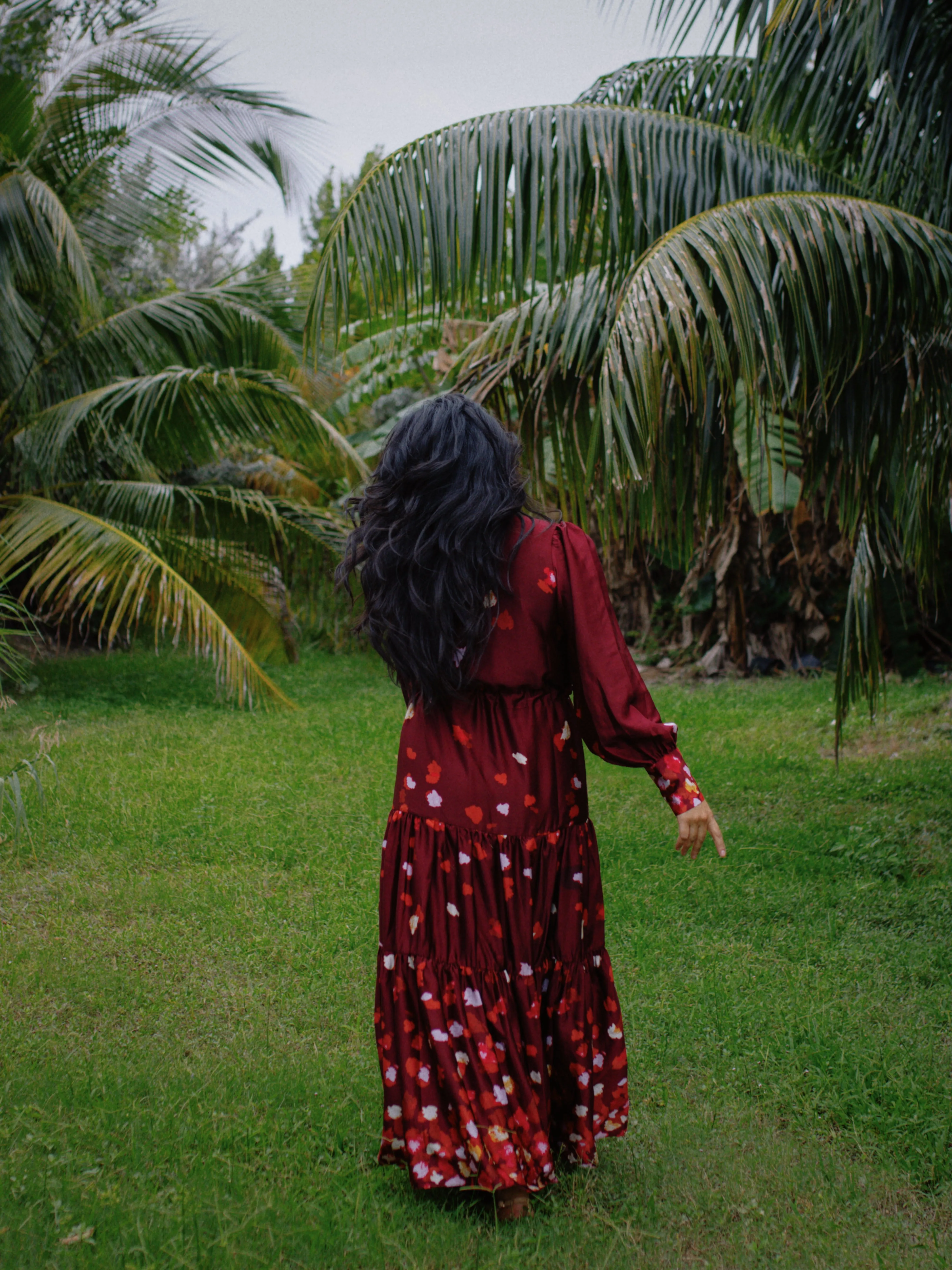 Belle Maxi Dress in Burgundy