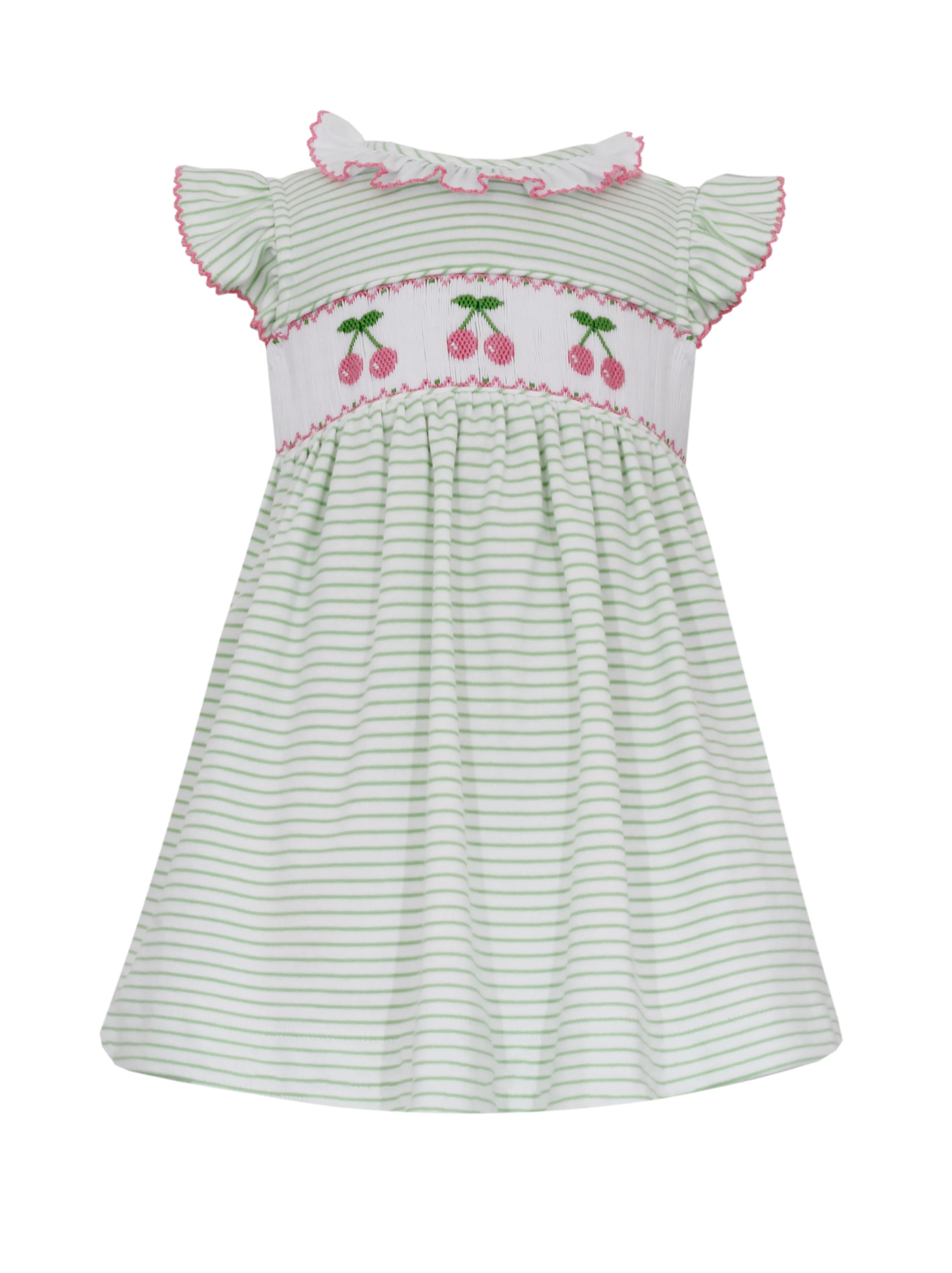 Cherries Smocked Knit Dress