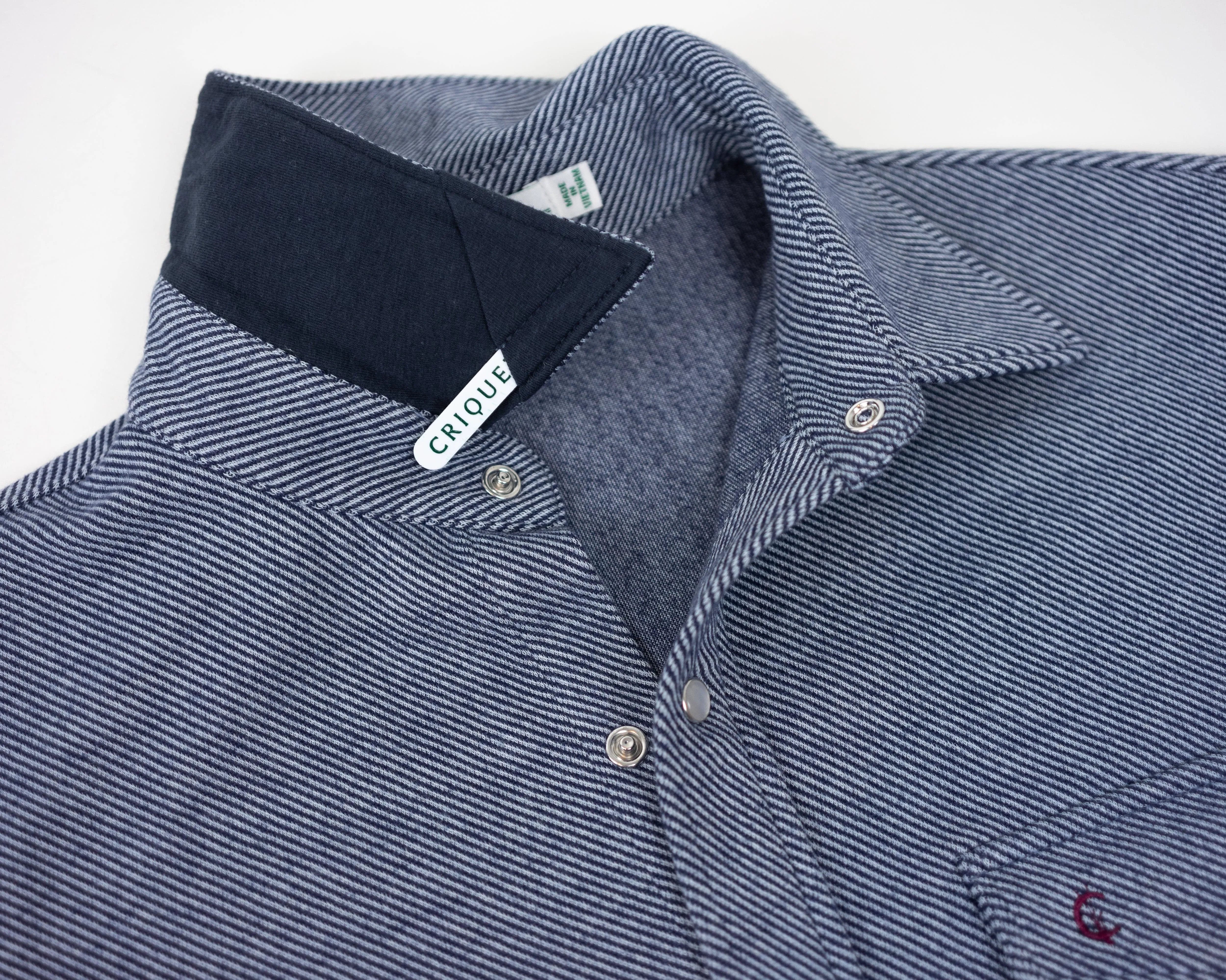 Chill-Knit Twill Pearl Snap - Navy