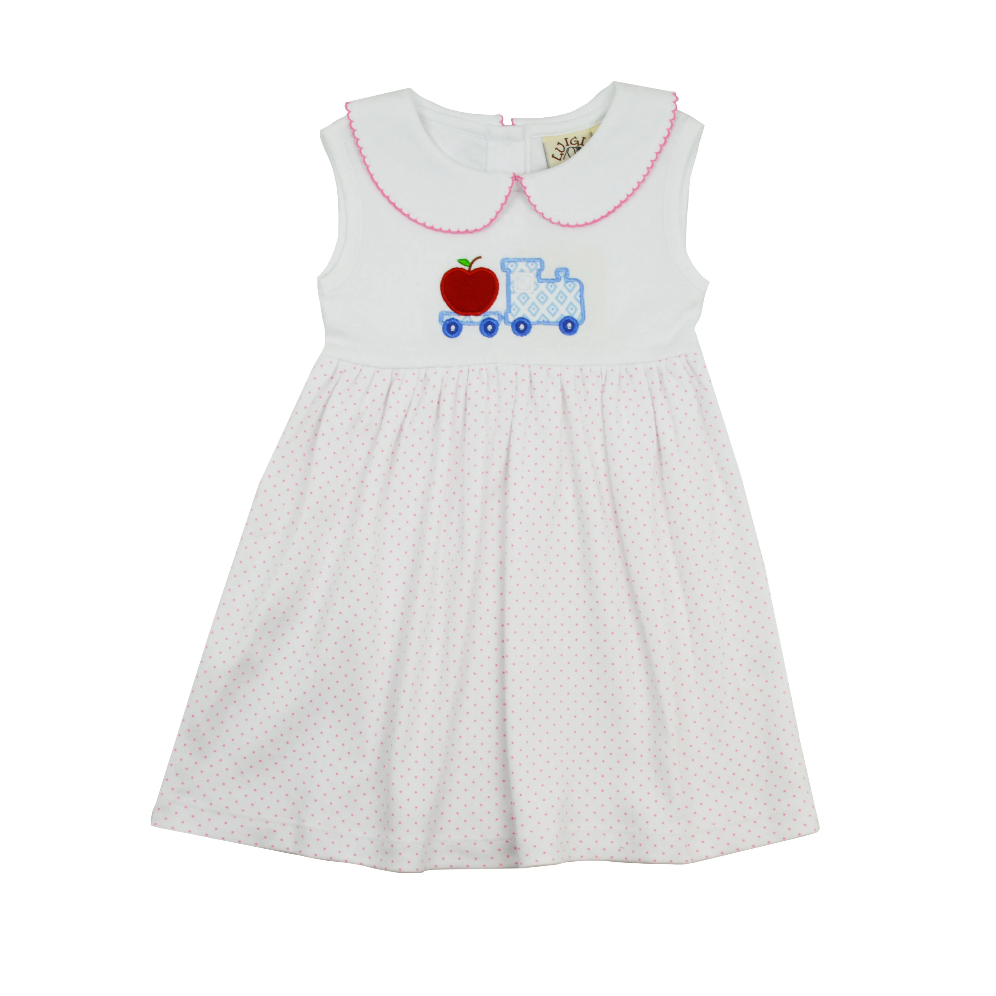 Collared Dress | Apple (4T, 4)