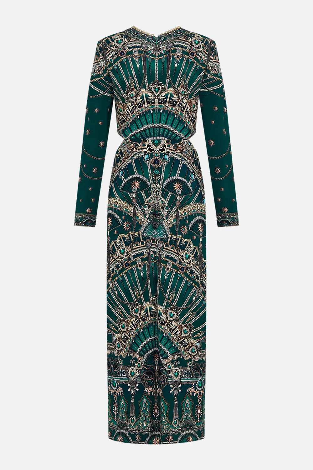 CUT OUT JERSEY DRESS WITH HARDWARE A VENICE VEIL