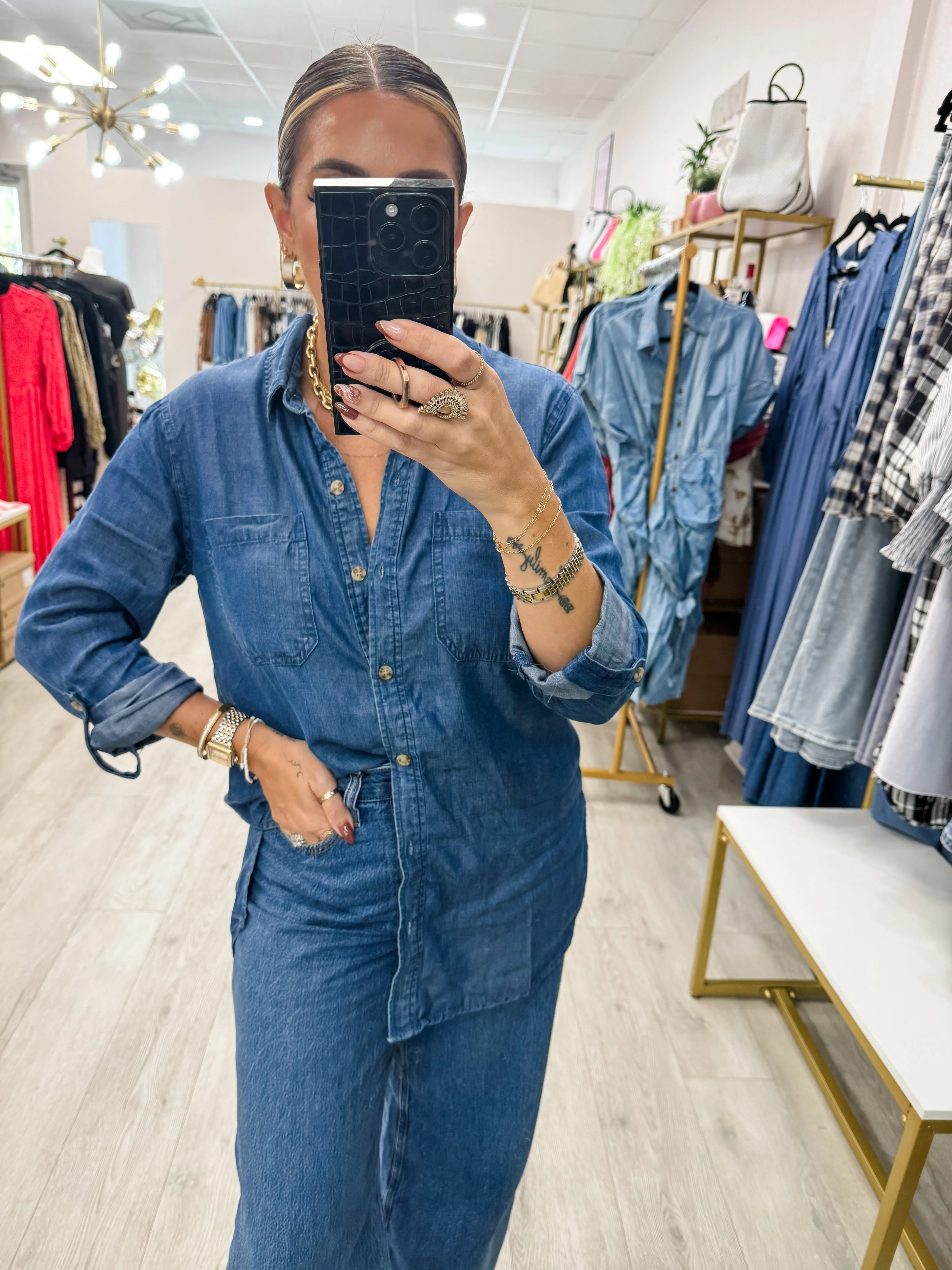 Denim Tencel Shirt