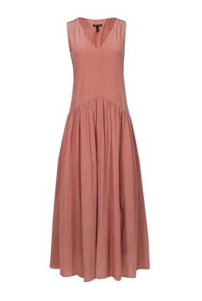 Eileen Fisher - Dusty Pink Sleeveless Midi Dress Size M