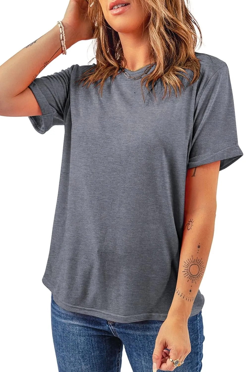 Essential Black Crew Neck Tee – Timeless, Comfortable, Bold