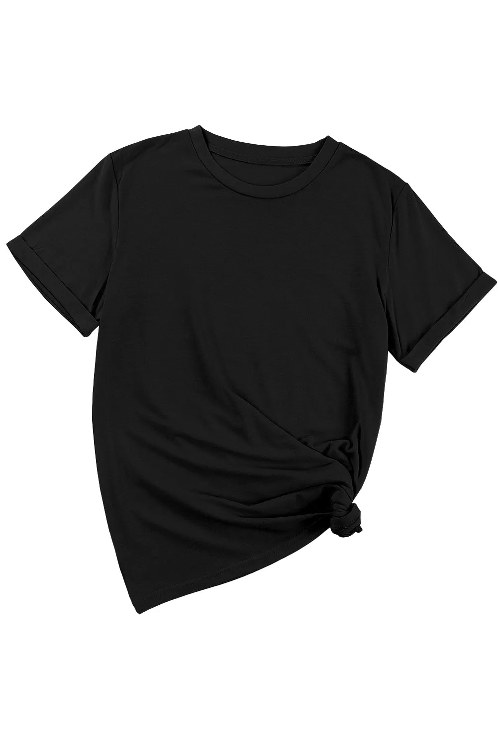 Essential Black Crew Neck Tee – Timeless, Comfortable, Bold