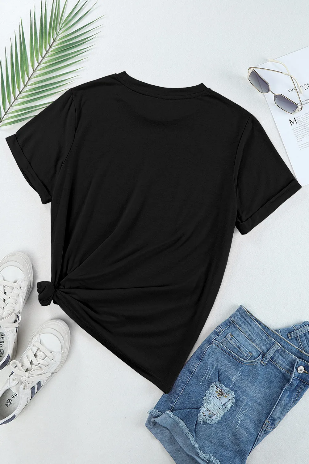 Essential Black Crew Neck Tee – Timeless, Comfortable, Bold