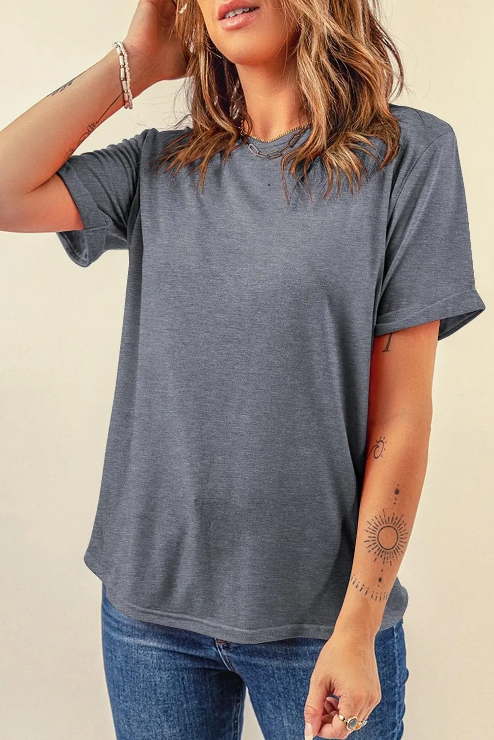 Essential Black Crew Neck Tee – Timeless, Comfortable, Bold