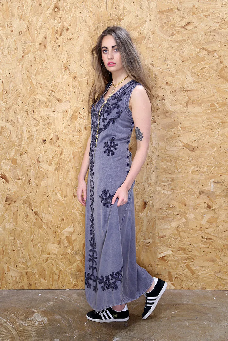 Ethnic Embroidered Maxi Dress