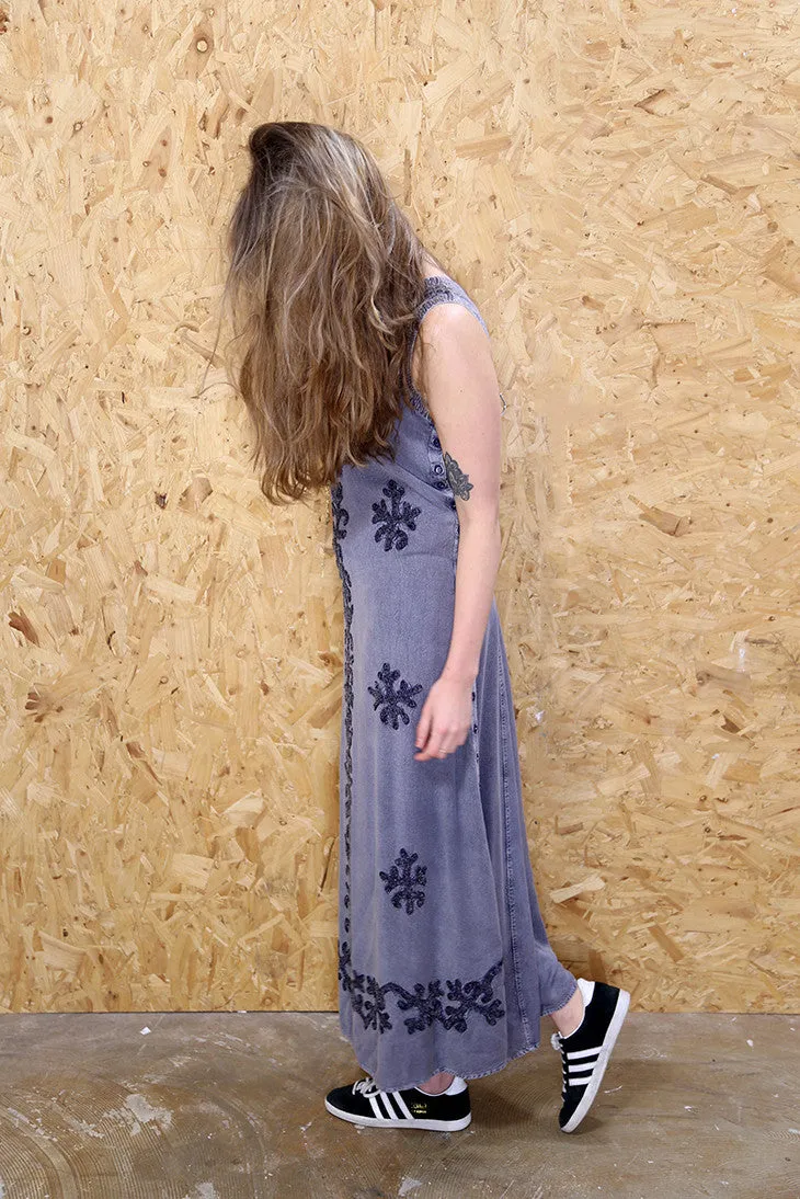 Ethnic Embroidered Maxi Dress