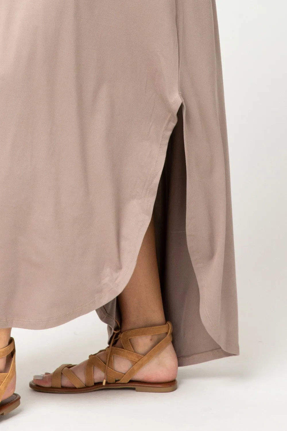 Everyday Pocket Maxi Dress, Shitake