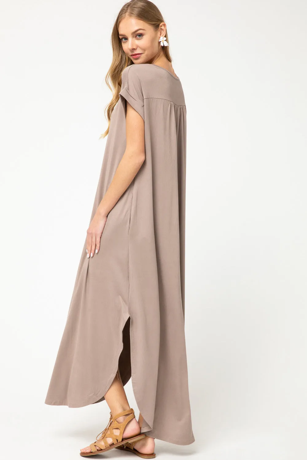 Everyday Pocket Maxi Dress, Shitake