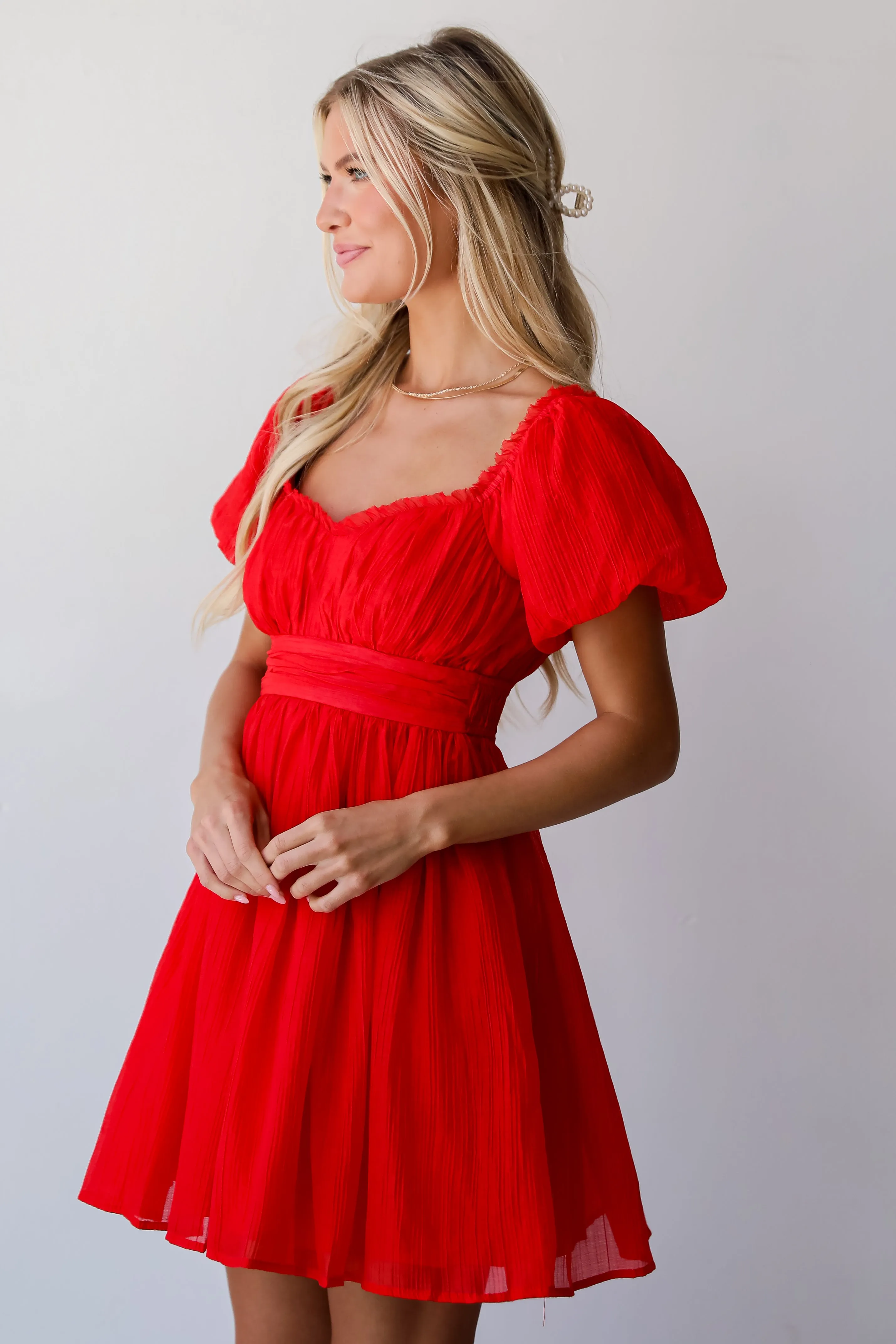 FINAL SALE - Total Crush Red Mini Dress