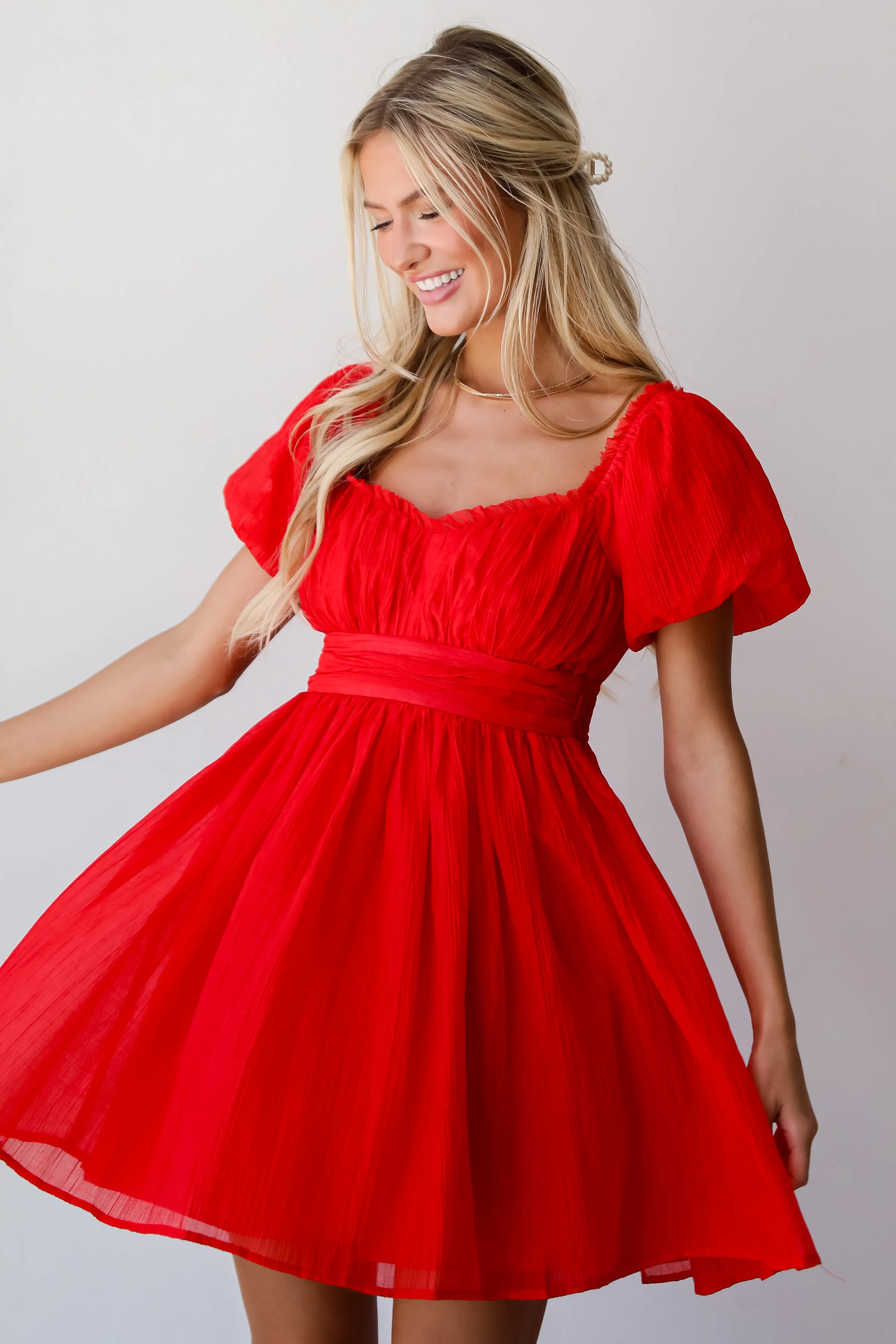 FINAL SALE - Total Crush Red Mini Dress
