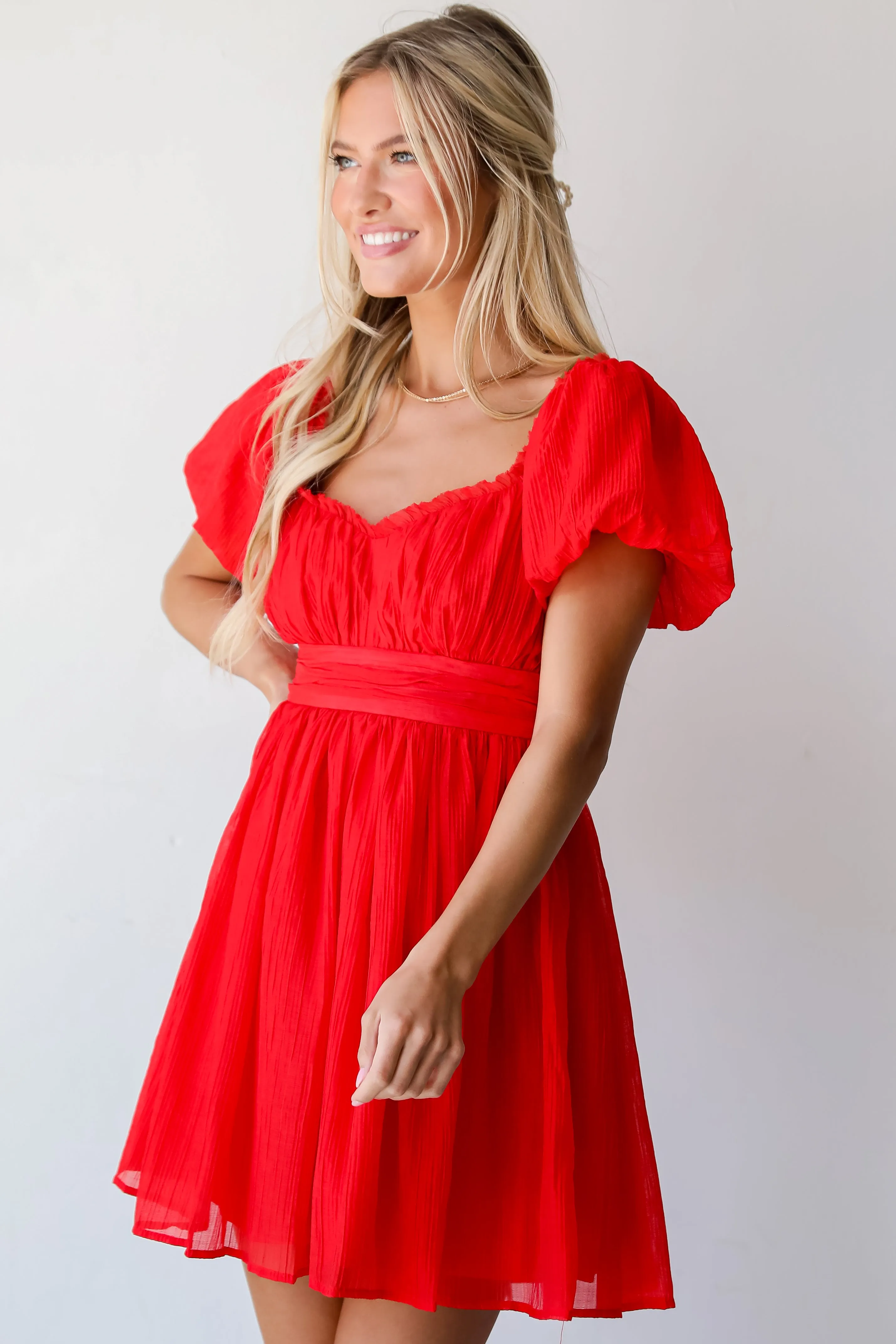 FINAL SALE - Total Crush Red Mini Dress