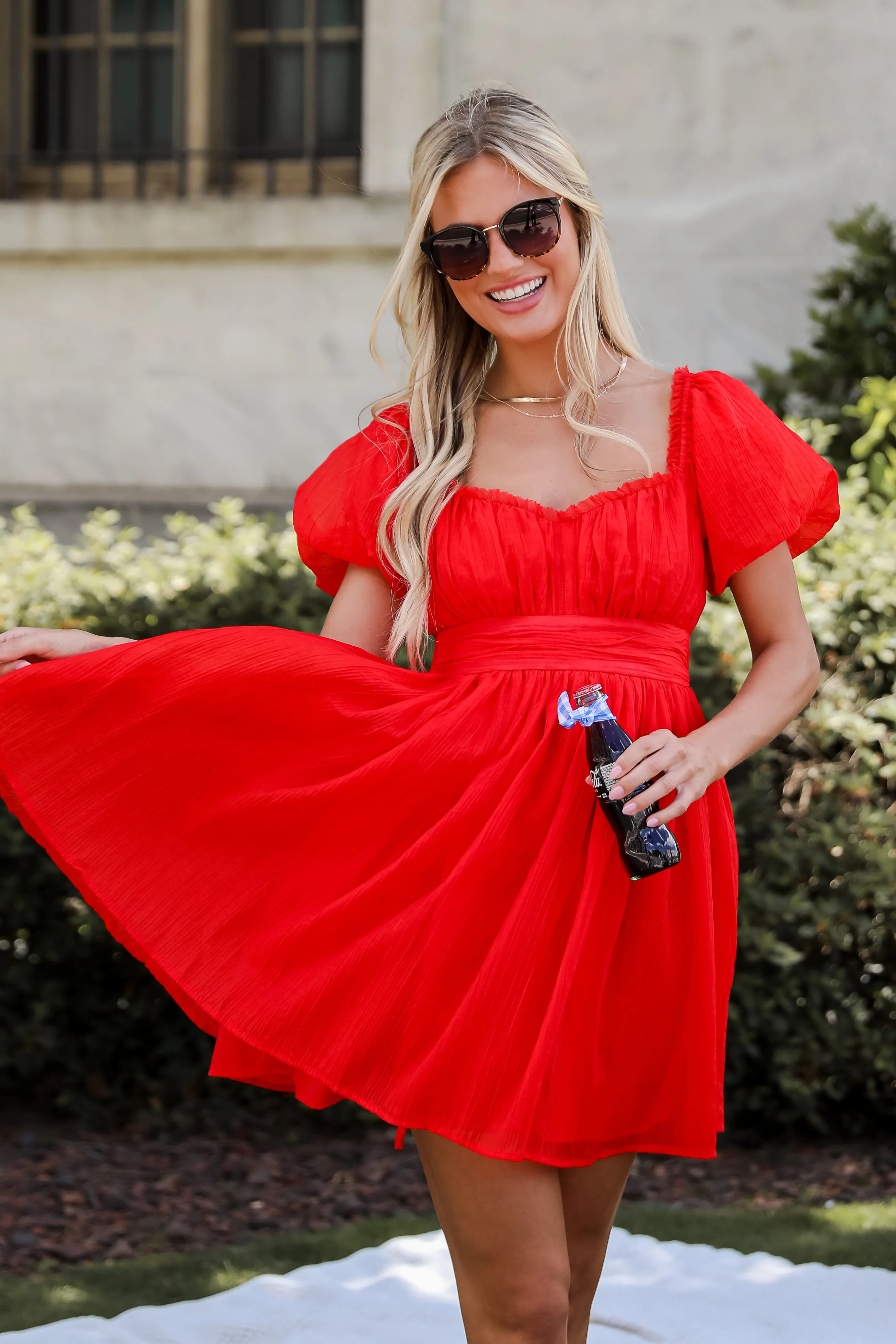 FINAL SALE - Total Crush Red Mini Dress