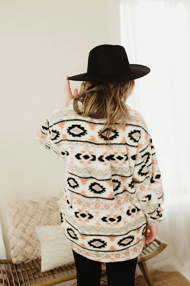 Fur Aztec Shacket