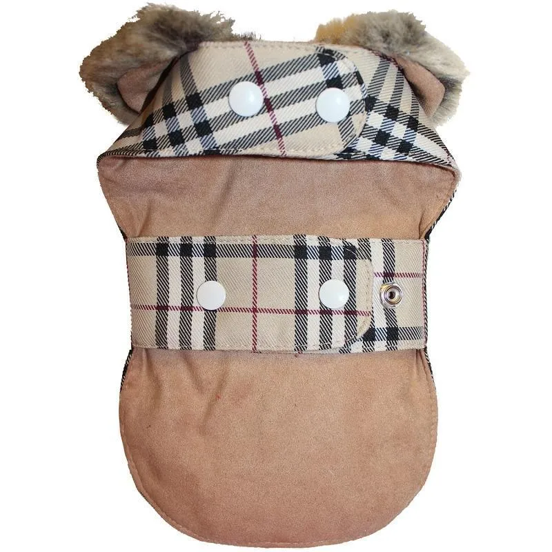 Furberry Check Tartan Plaid Dog Coat