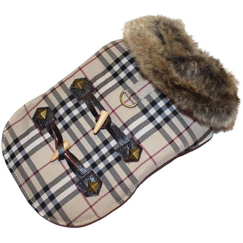 Furberry Check Tartan Plaid Dog Coat