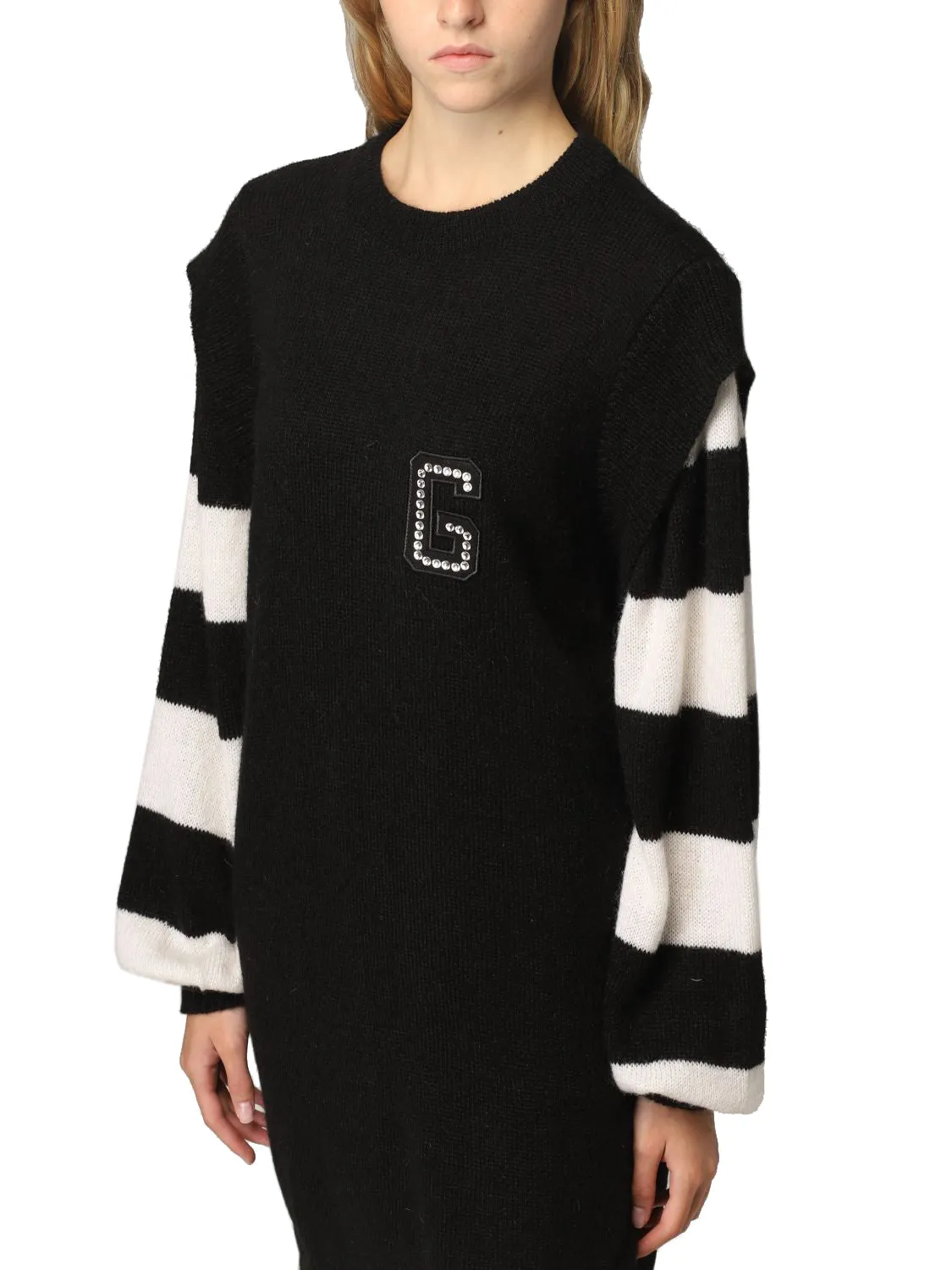 Gaelle Black Acrylic Dress