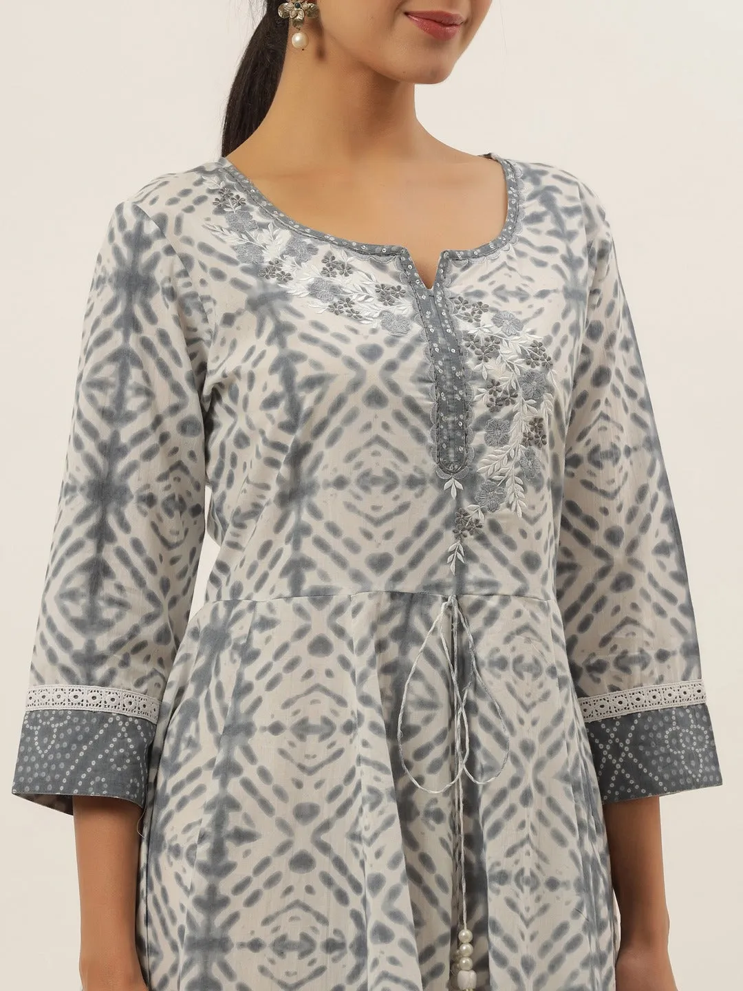 Grey Cotton Maxi Dress