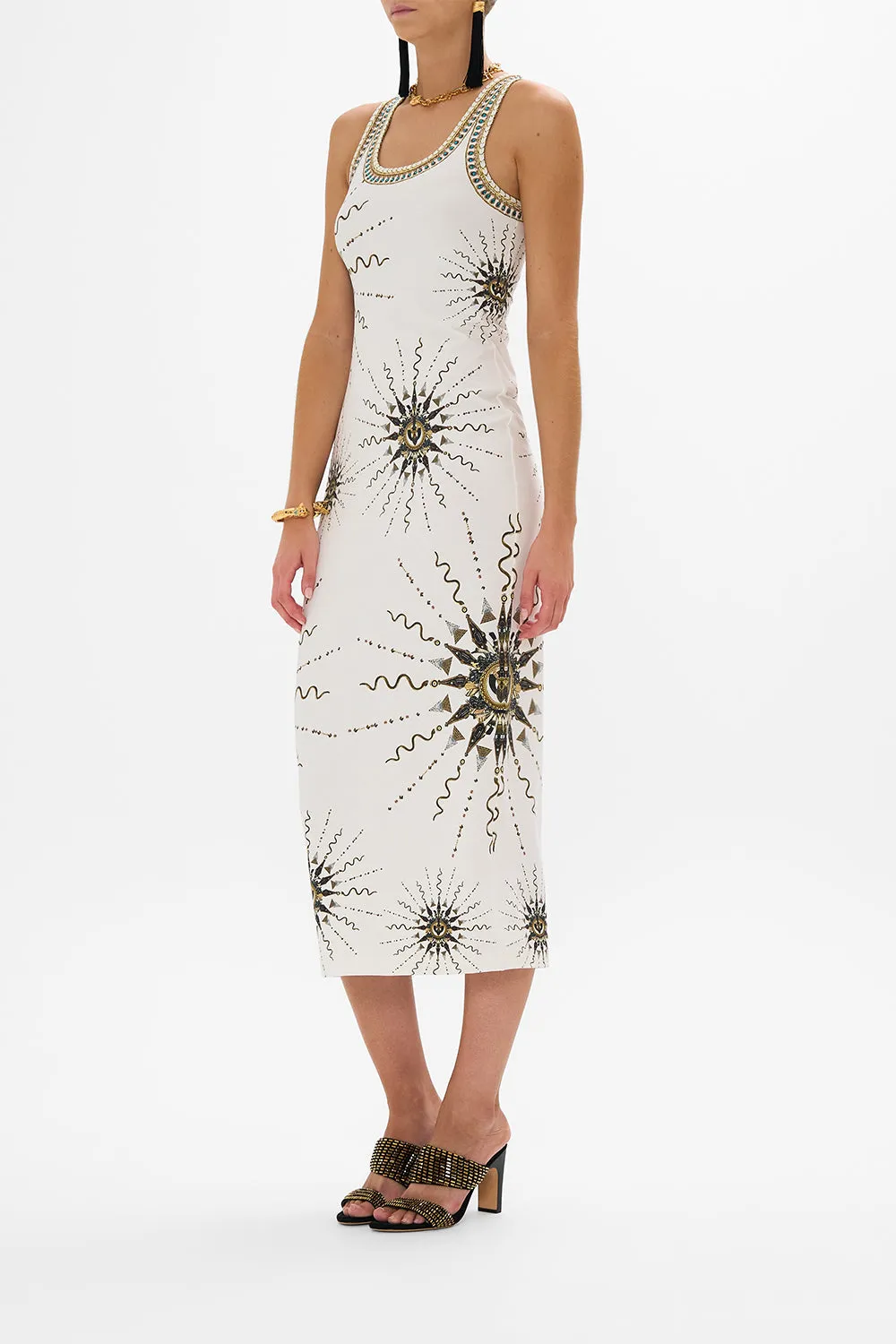 JERSEY SCOOP NECK TANK DRESS GODDESS ENERGY