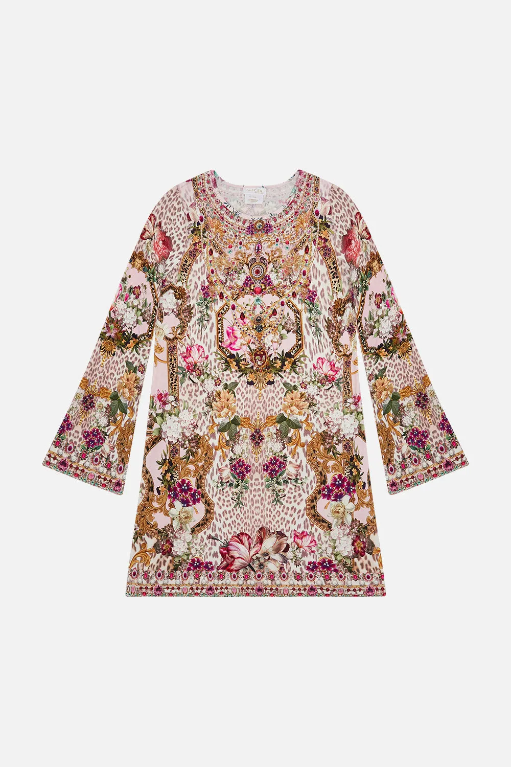 KIDS FLARE SLEEVE JERSEY DRESS 12-14 BAMBINO BLISS