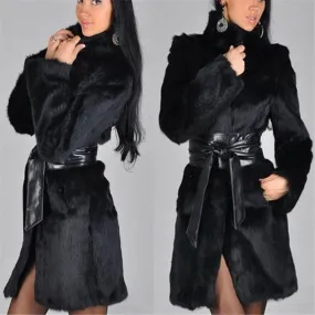 Long Sleeve Keep Warm Fashion Pocket Long Coat