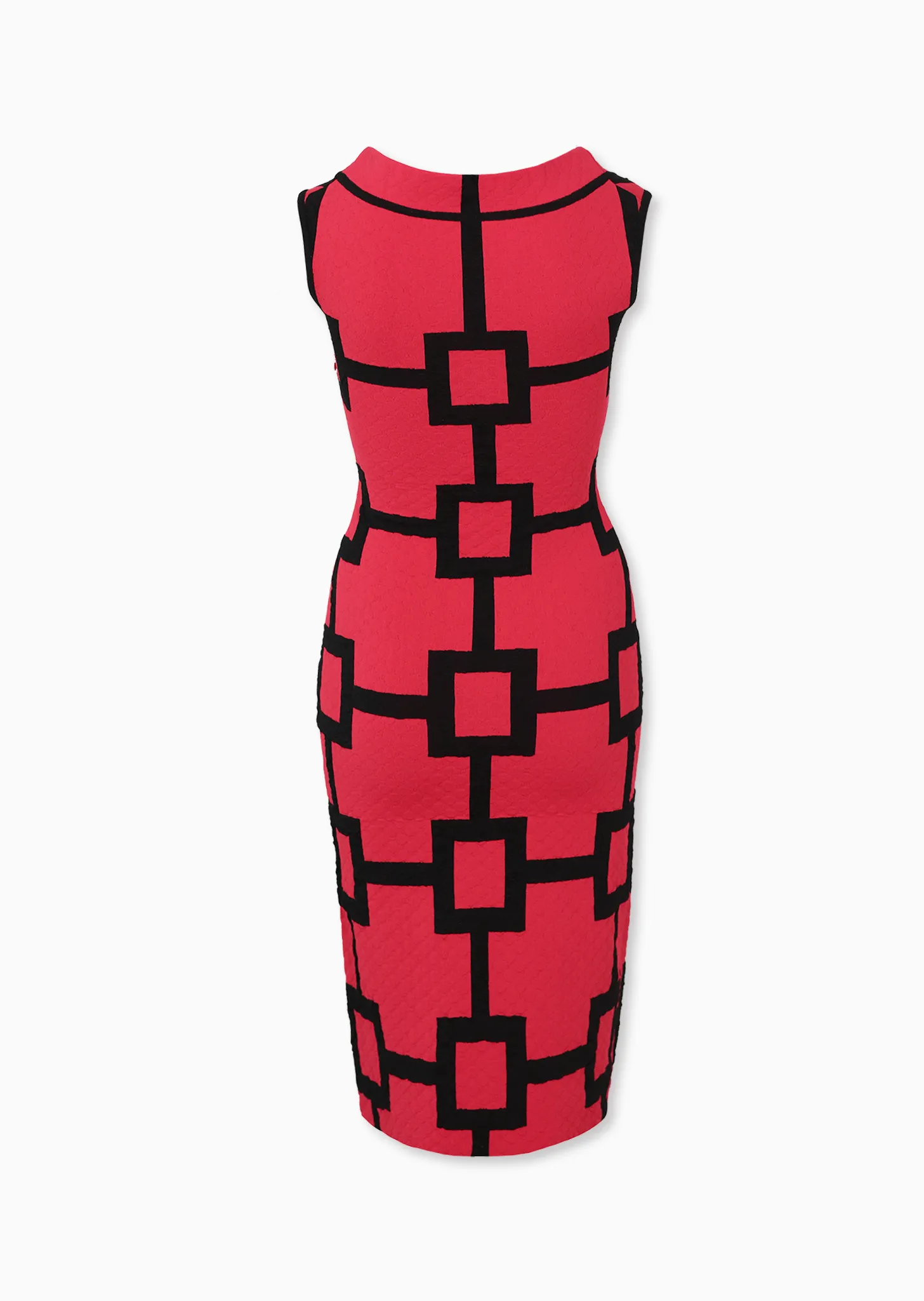 Nora - Elegant Pencil Dress with Jackie O Collar