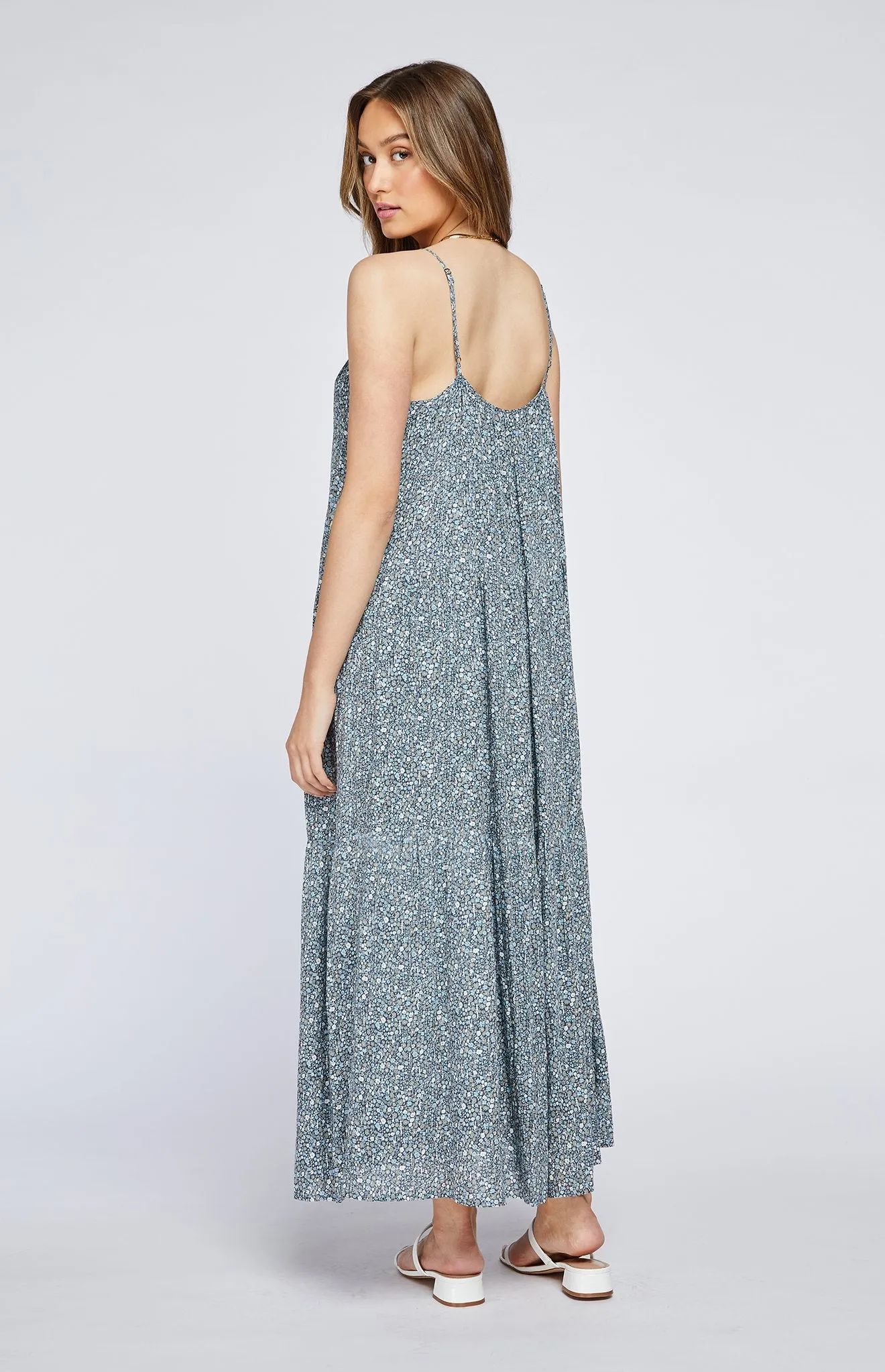 Parker Dress - Navy Ditsy