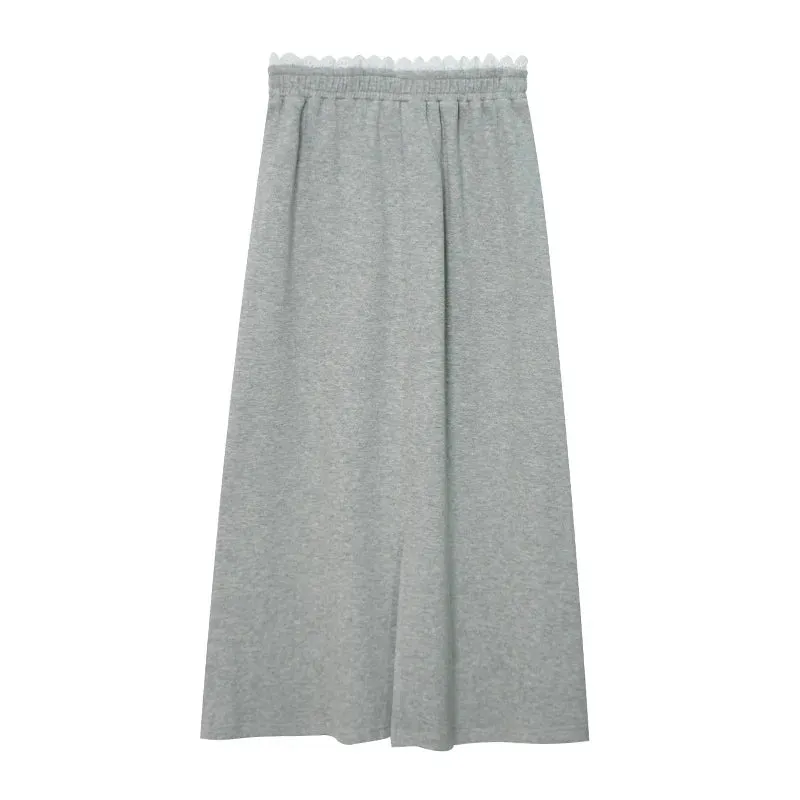 Pre Order:  High Elastic Waist A-Line Skirt