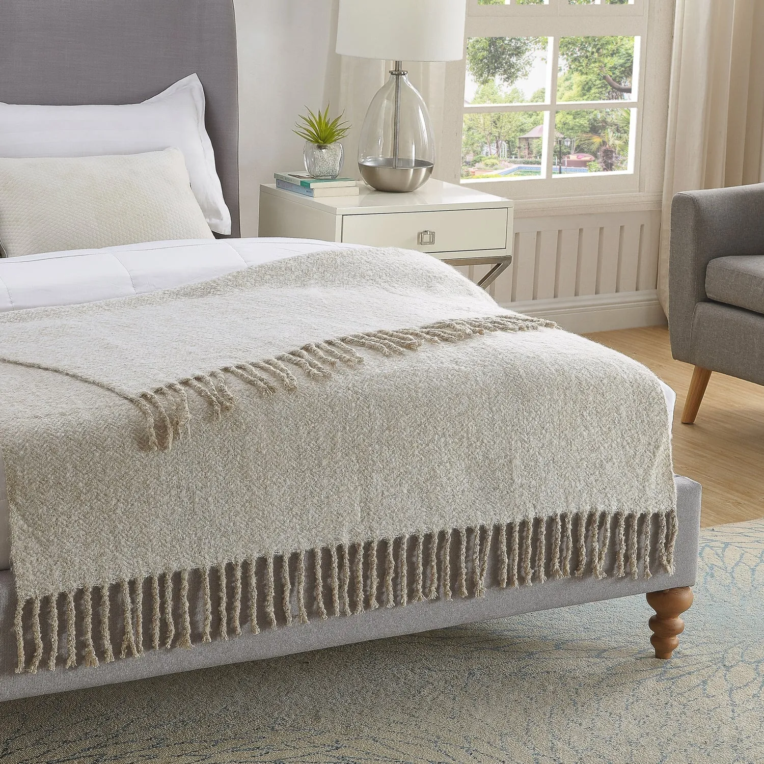Samara Faux Mohair Throw
