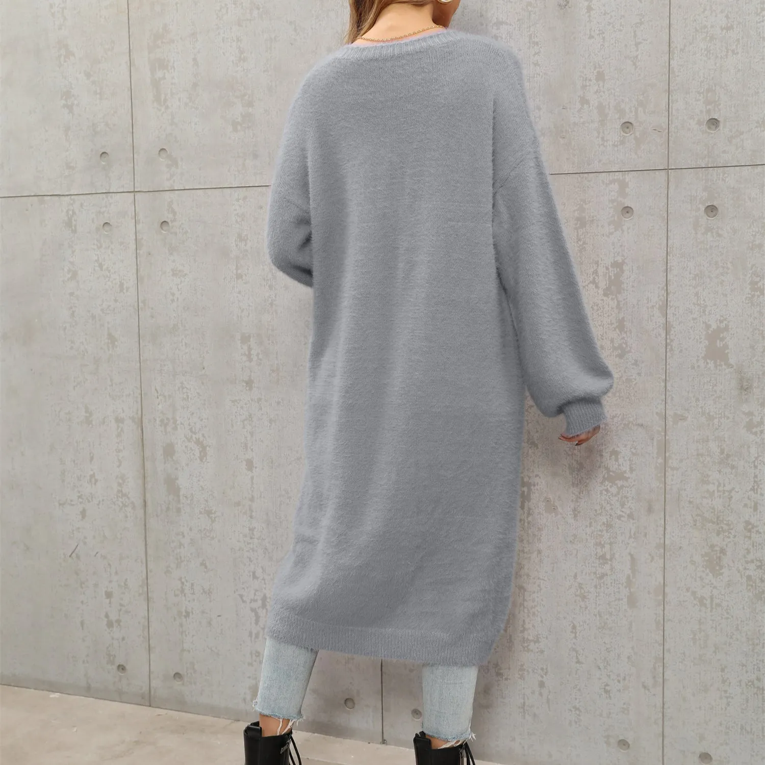 Solid Color Mink Fur Wholesale Cardigan Coat