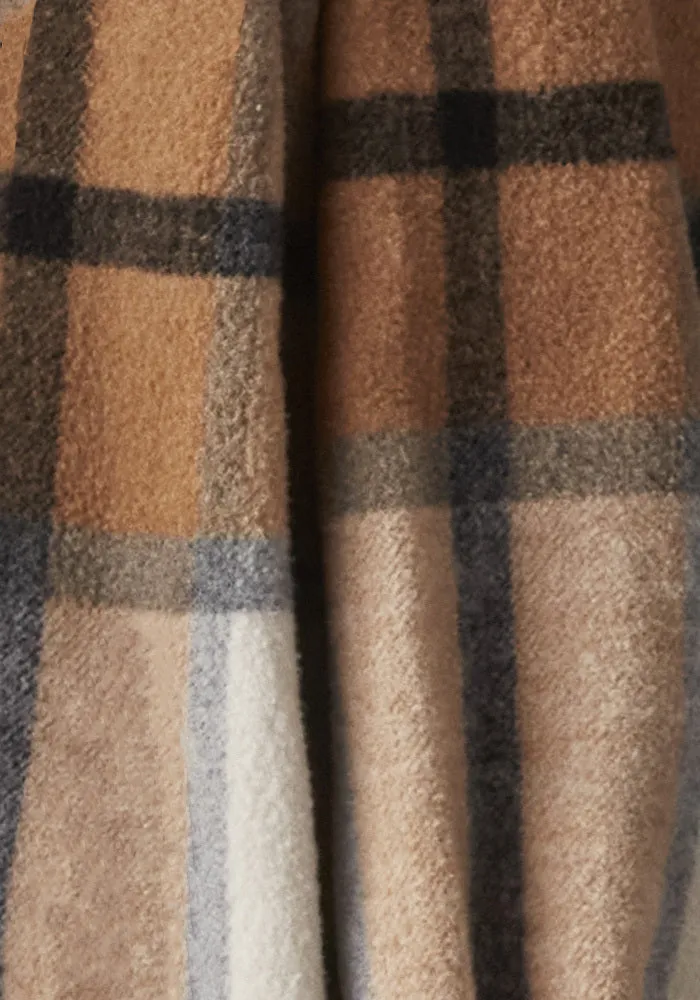 Sutton Shacket - Camel Plaid