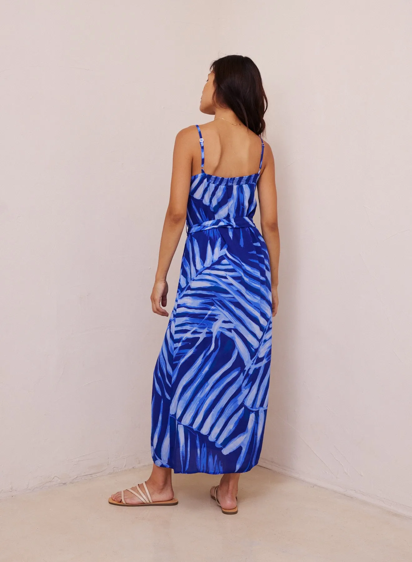 V-Neck Midi Dress