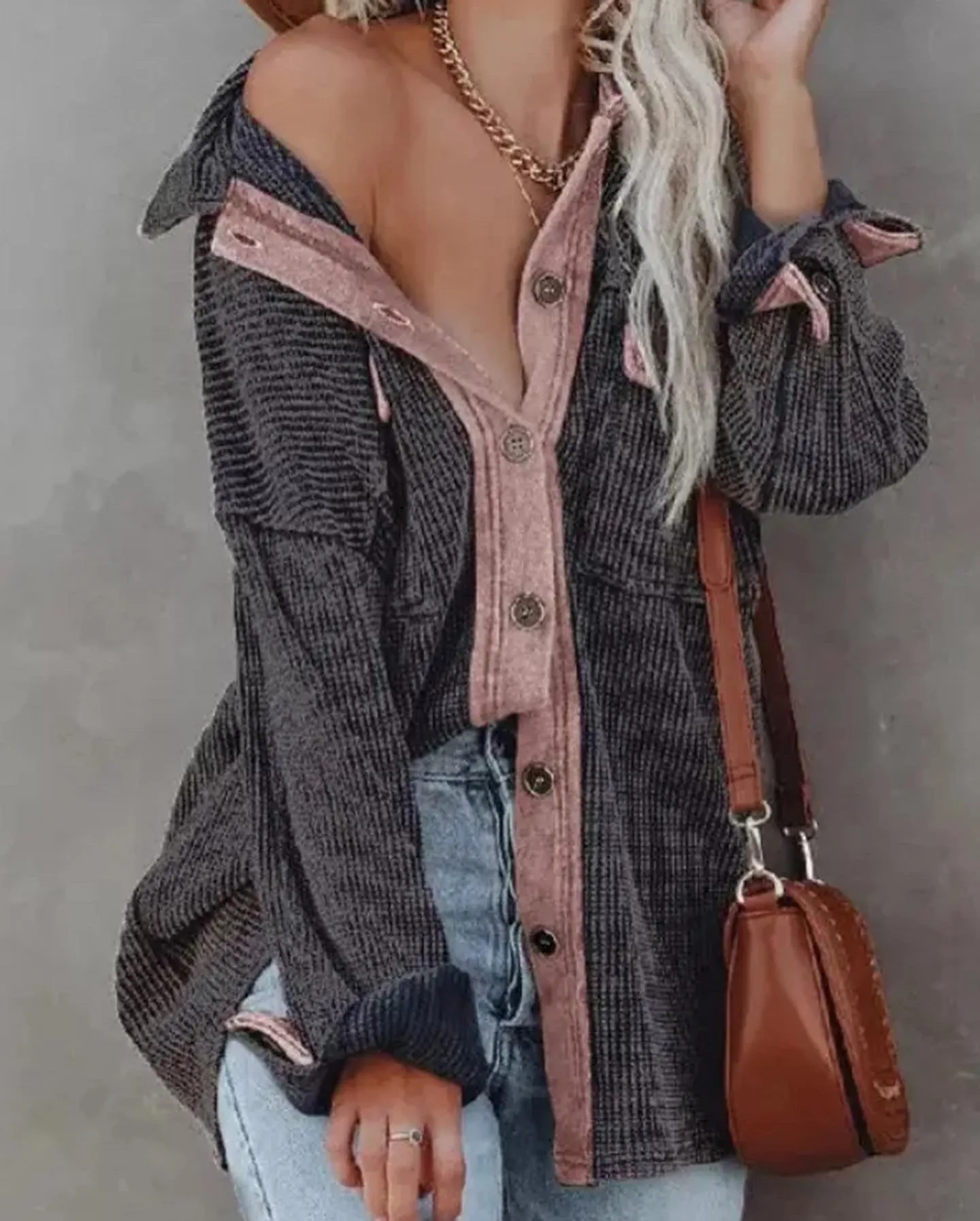 Waffle Shacket