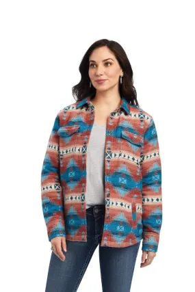 Women's Real Shacket Shirt Jacket Fiery Jacquard