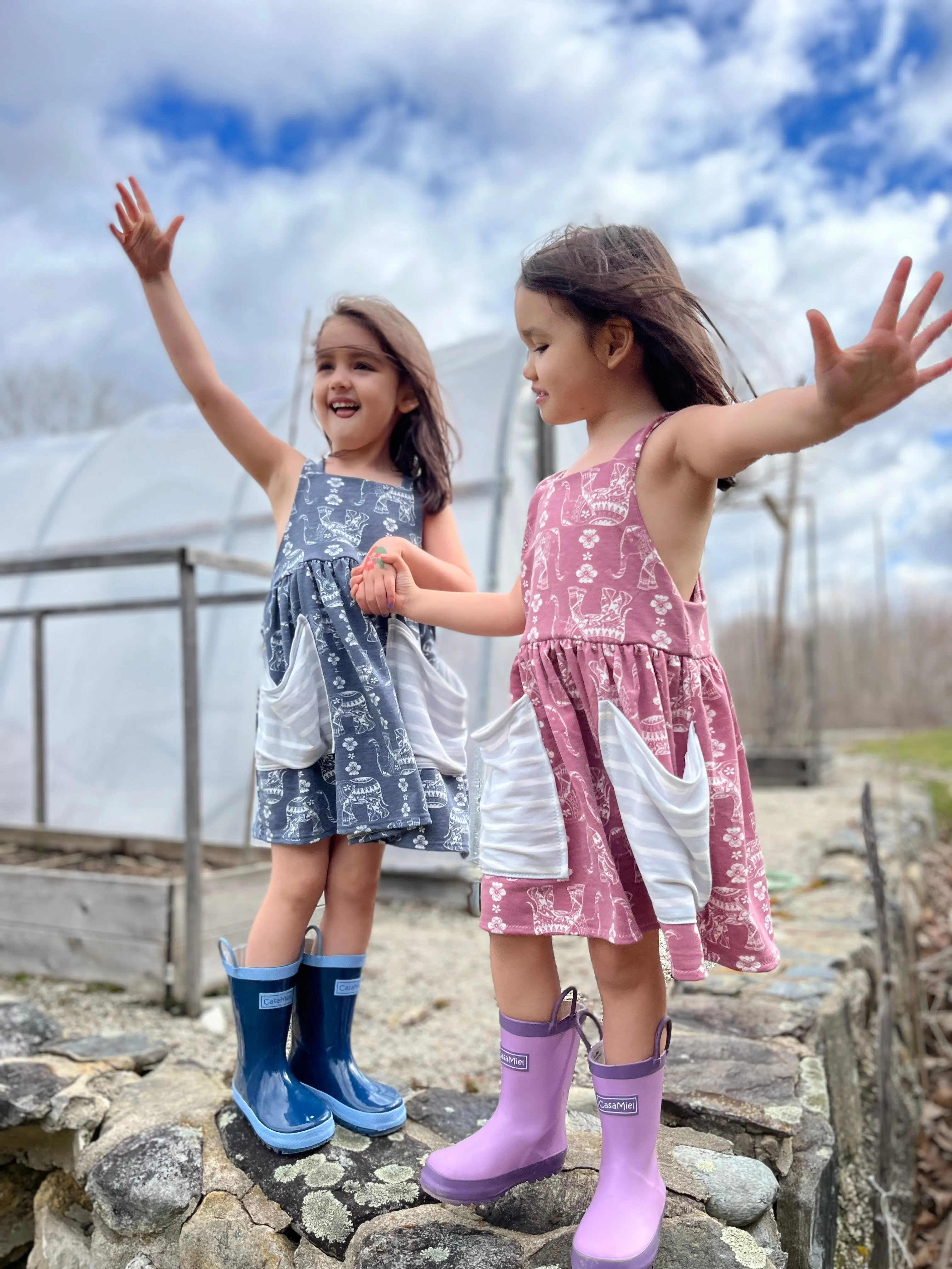 Youth Everest Overalls and Dress Digital Sewing Pattern Sizes NB-12Y