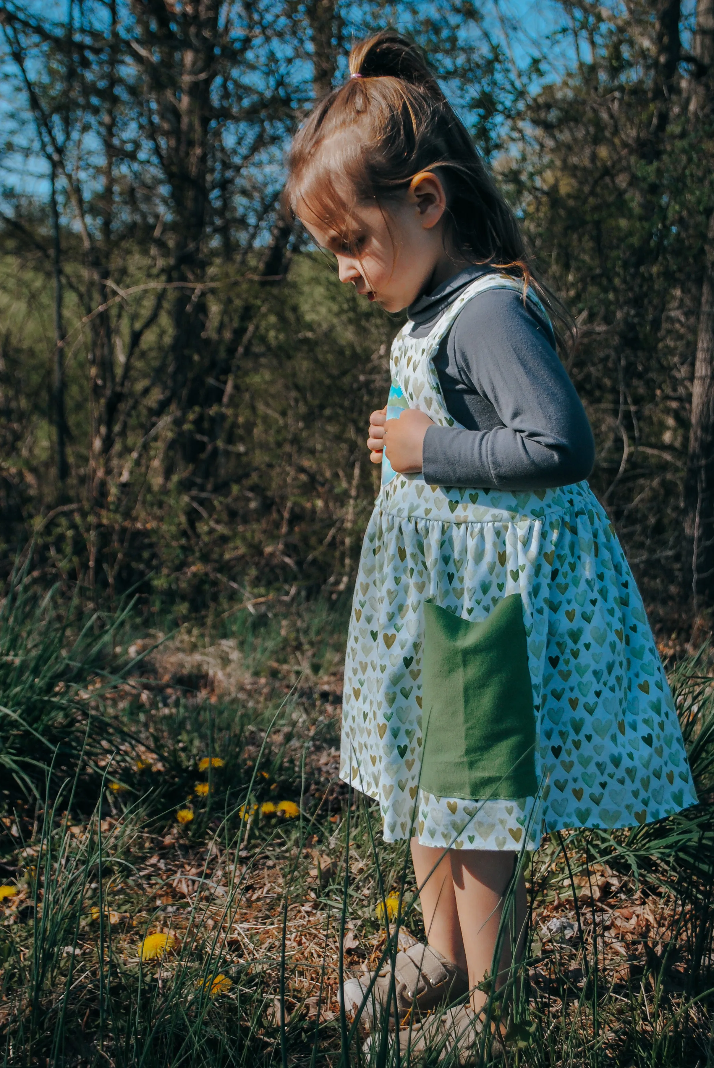 Youth Everest Overalls and Dress Digital Sewing Pattern Sizes NB-12Y